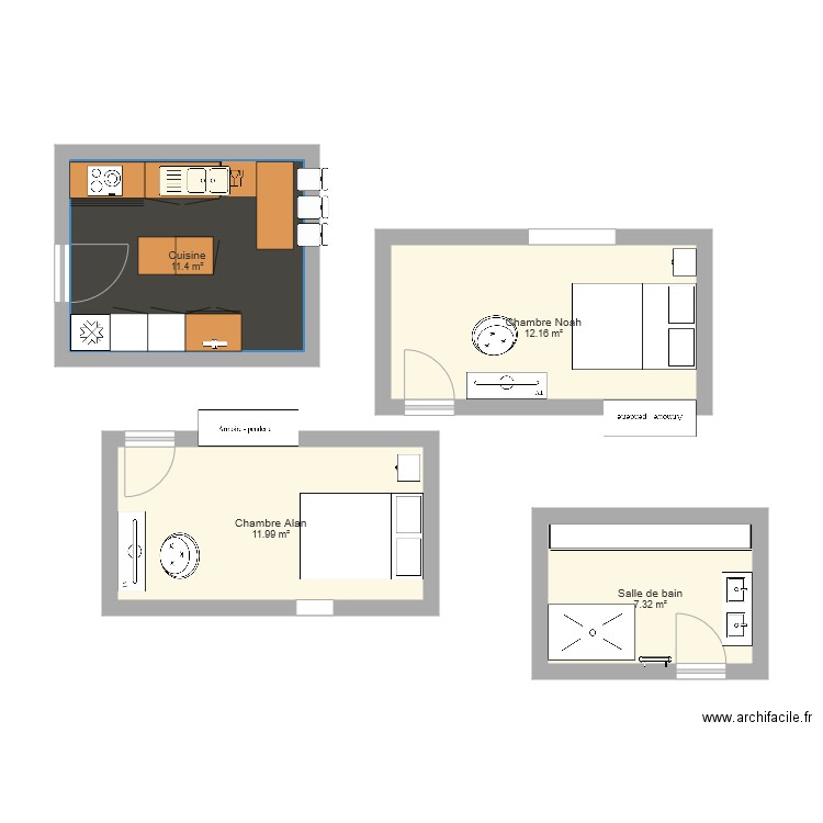 maison. Plan de 0 pièce et 0 m2