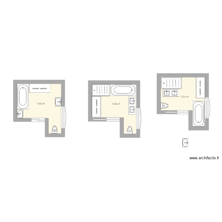 sdb. Plan de 0 pièce et 0 m2