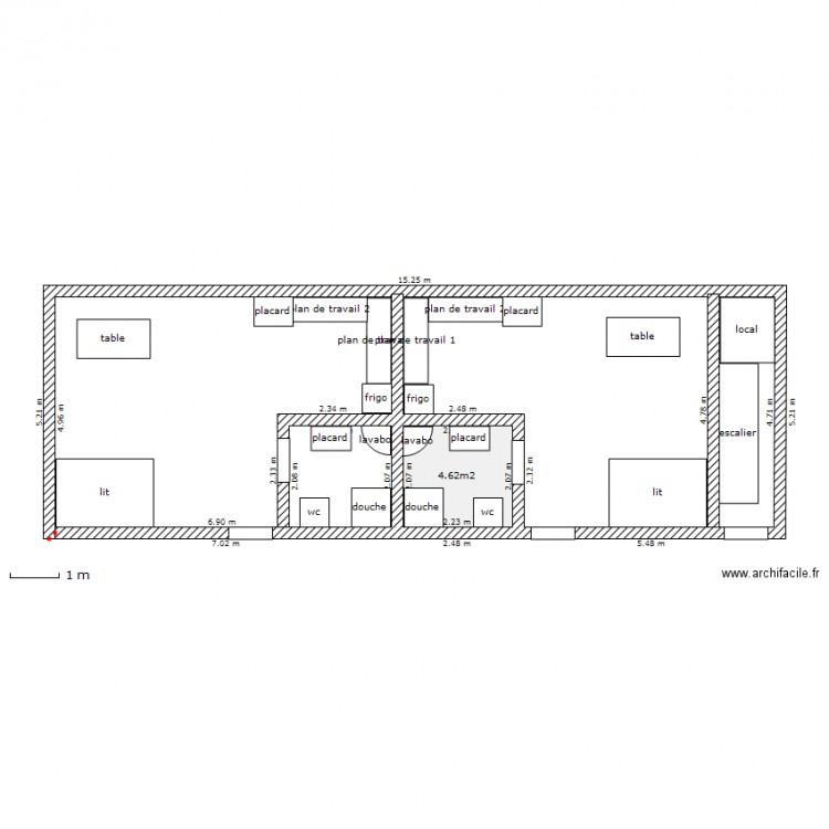 1er plan. Plan de 0 pièce et 0 m2