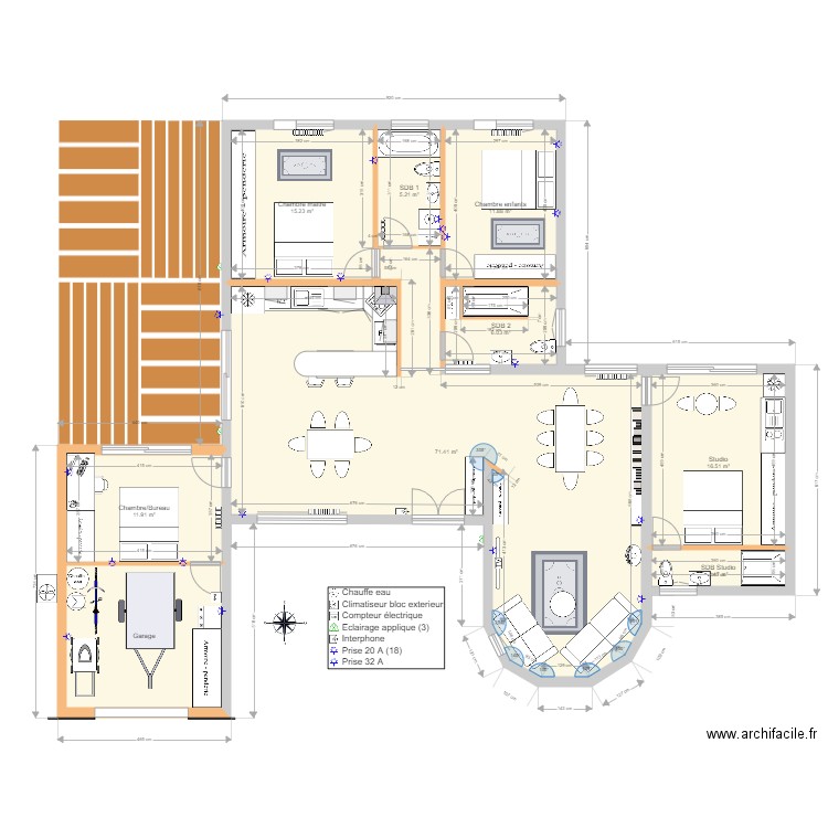 MatignonChambres42. Plan de 0 pièce et 0 m2