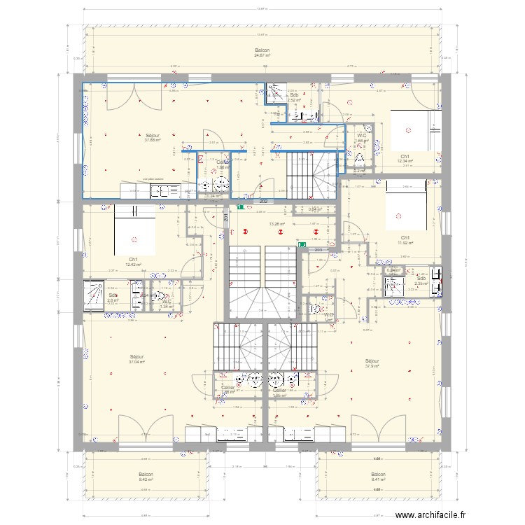 alleves niveau deux. Plan de 0 pièce et 0 m2