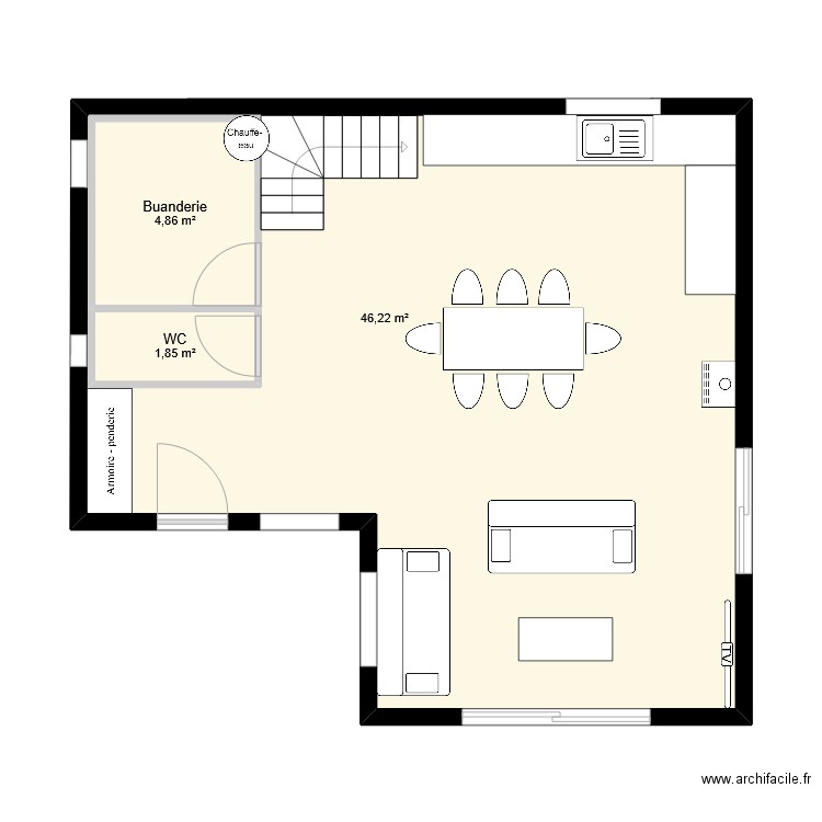 chalet. Plan de 0 pièce et 0 m2