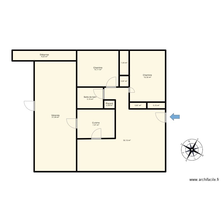 maison succession vandoeuvre. Plan de 12 pièces et 105 m2