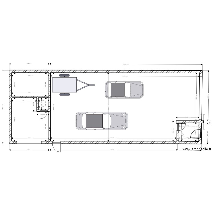 GARAGE. Plan de 0 pièce et 0 m2