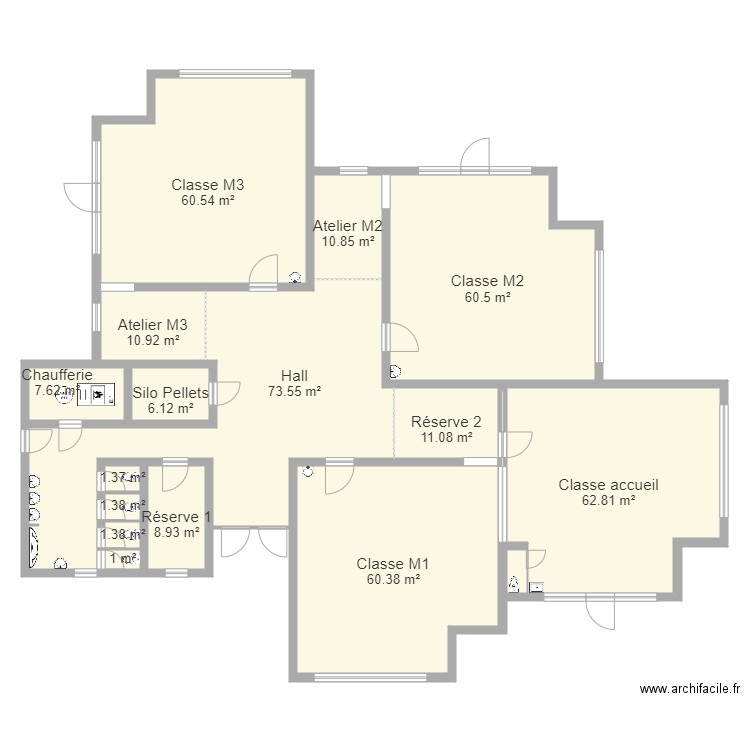 Bâtiment maternelles. Plan de 0 pièce et 0 m2