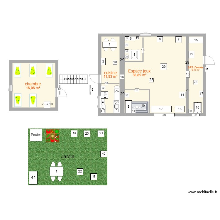 plan crèche. Plan de 0 pièce et 0 m2