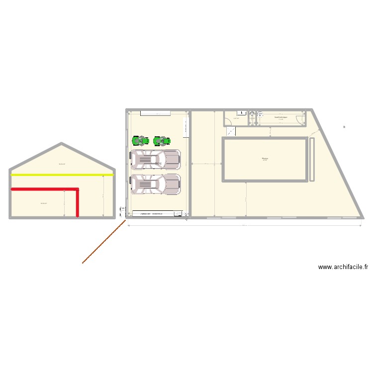 La Soudelle Hangar. Plan de 0 pièce et 0 m2