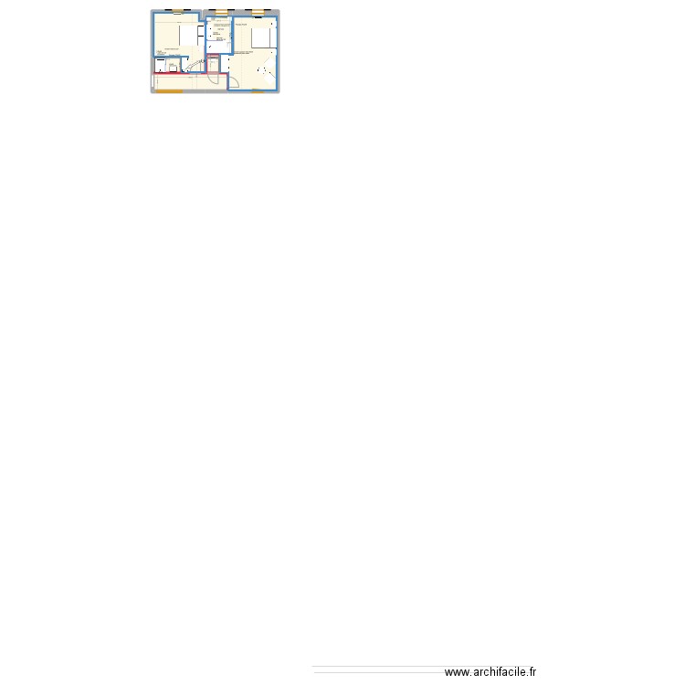 ESBA ETAGE V3.1. Plan de 5 pièces et 56 m2