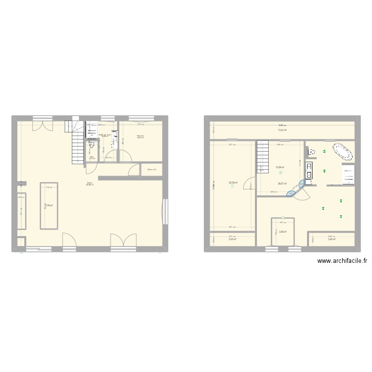 Plan Rdc Elec. Plan de 16 pièces et 258 m2