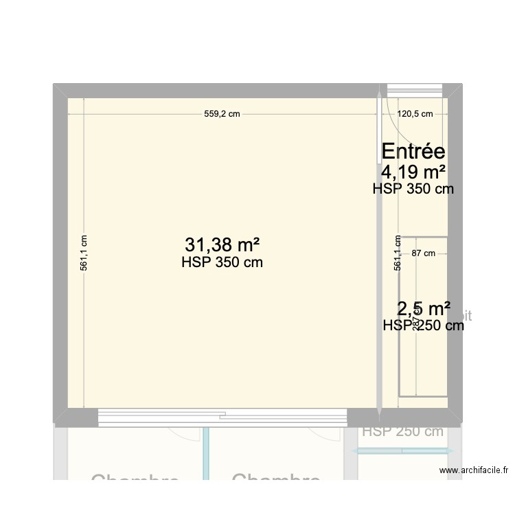 baguier. Plan de 8 pièces et 70 m2