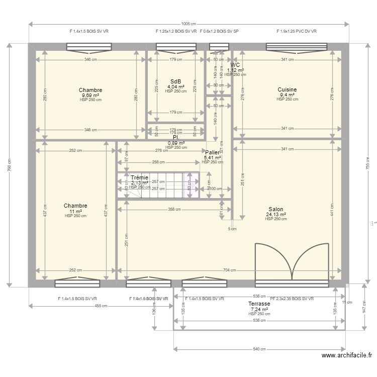 POGHOSYAN. Plan de 13 pièces et 143 m2