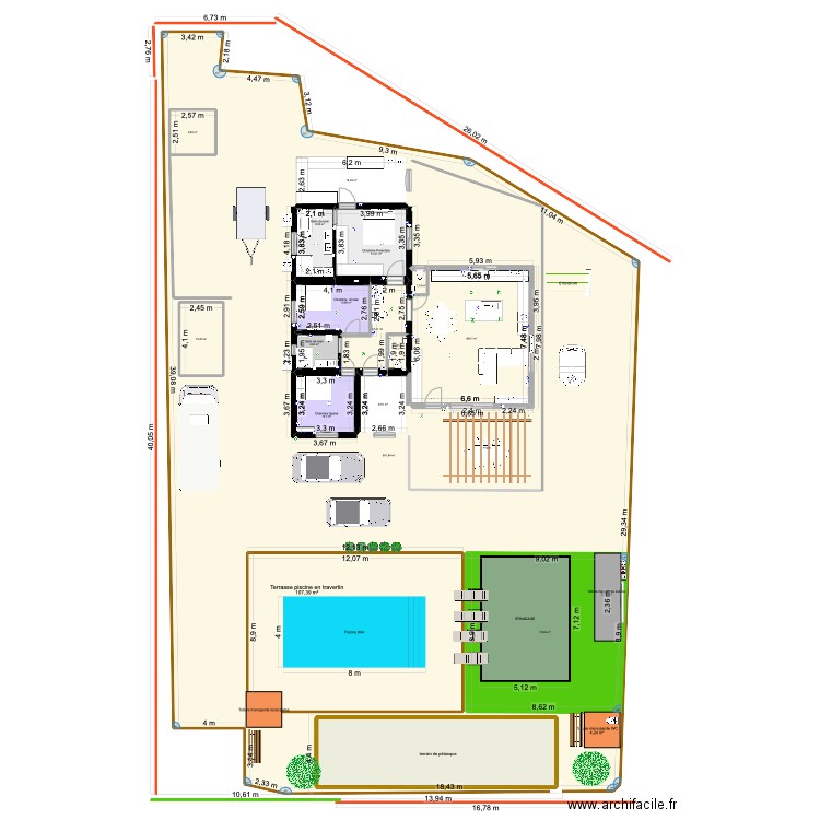 Maison Blanche ST MAXIMIN. Plan de 16 pièces et 1269 m2