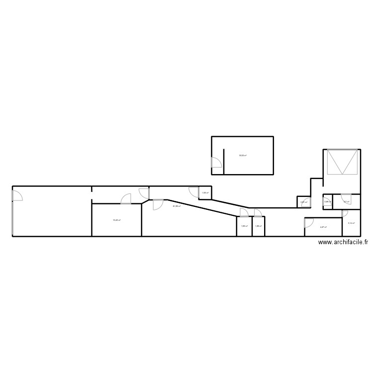 michael. Plan de 11 pièces et 124 m2