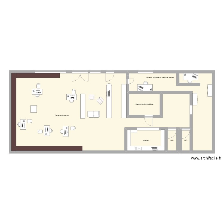 krys. Plan de 6 pièces et 136 m2