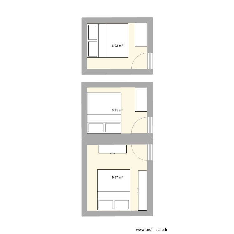 Nassaukade 6. Plan de 3 pièces et 24 m2