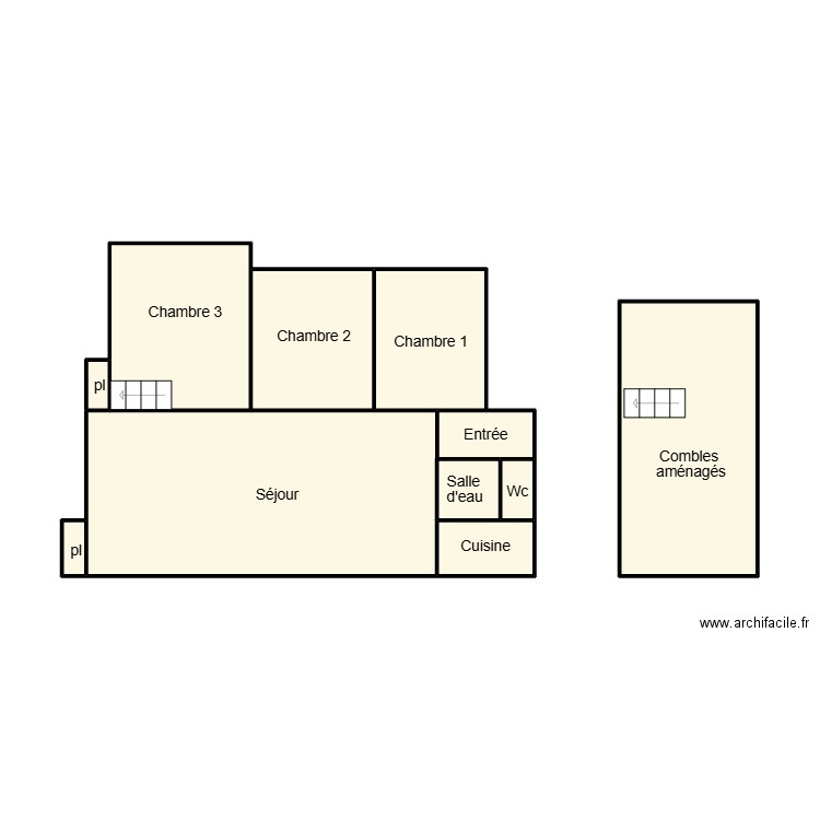 QUIMPER BRINQUIN. Plan de 10 pièces et 43 m2