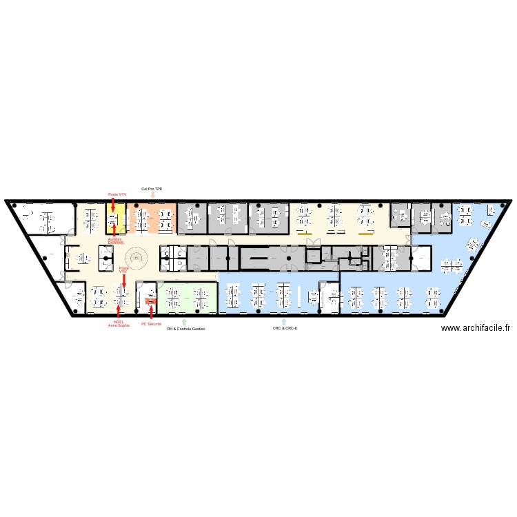 Toulouse Brindejonc RDC & Etage. Plan de 40 pièces et 1038 m2