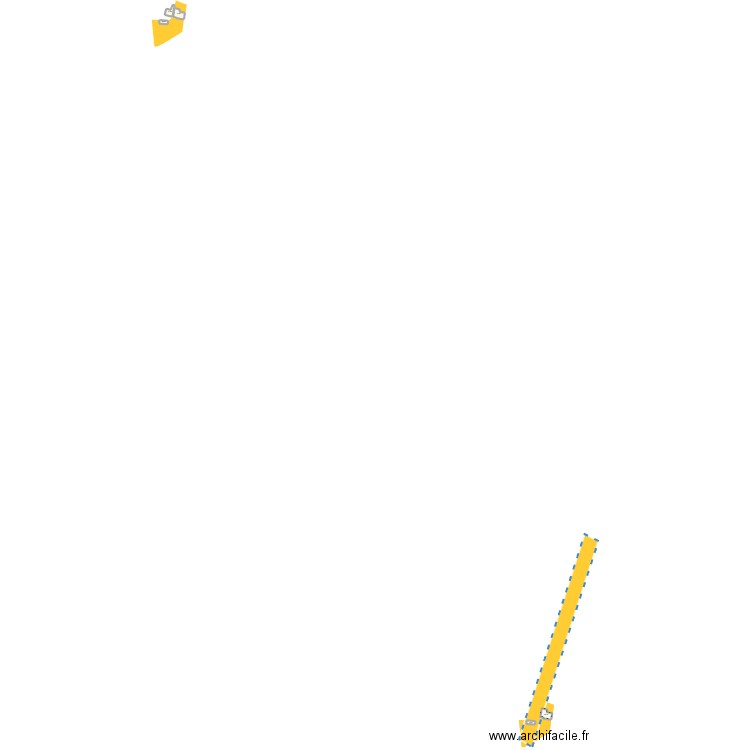 plan de masse. Plan de 5 pièces et 929 m2