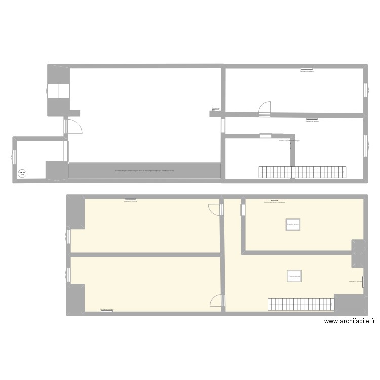 home. Plan de 9 pièces et 218 m2