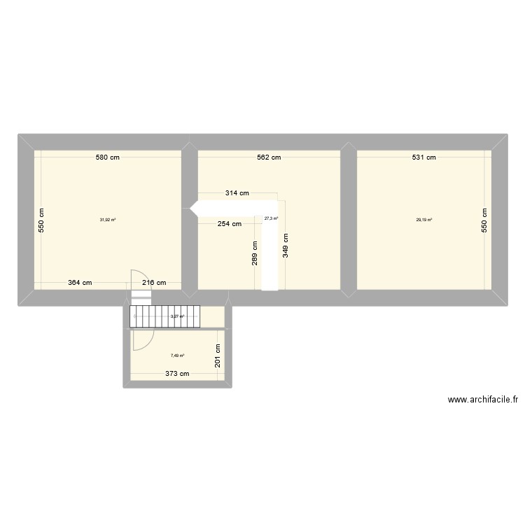 MONIQUE R+1. Plan de 5 pièces et 99 m2