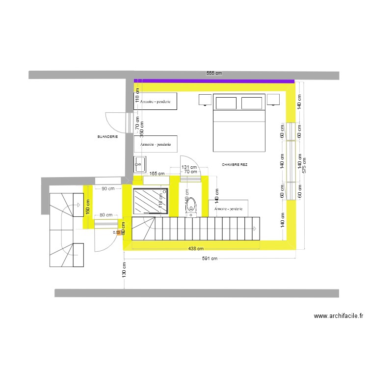 Projet 3 Molenbeek REZ a 130cm 5.11.24. Plan de 0 pièce et 0 m2