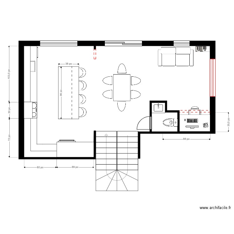 marc-André Morin 3. Plan de 1 pièce et 1 m2