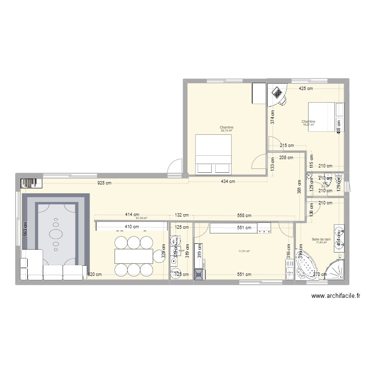 PLAN MAISON. Plan de 7 pièces et 143 m2