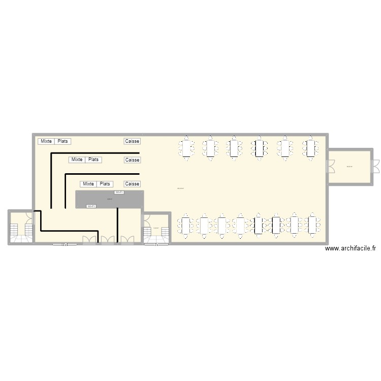 Orga_RU. Plan de 4 pièces et 388 m2