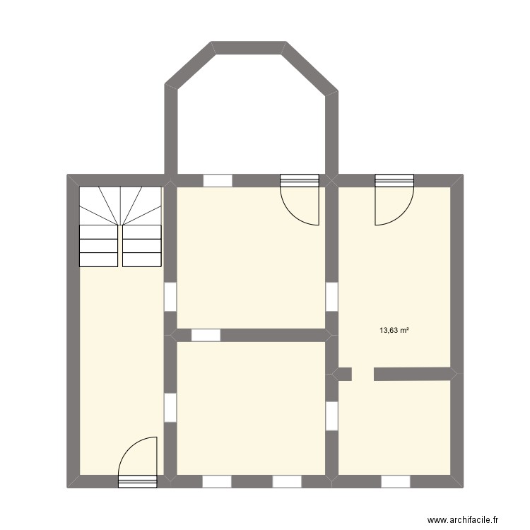 P3 part 2.0. Plan de 4 pièces et 42 m2