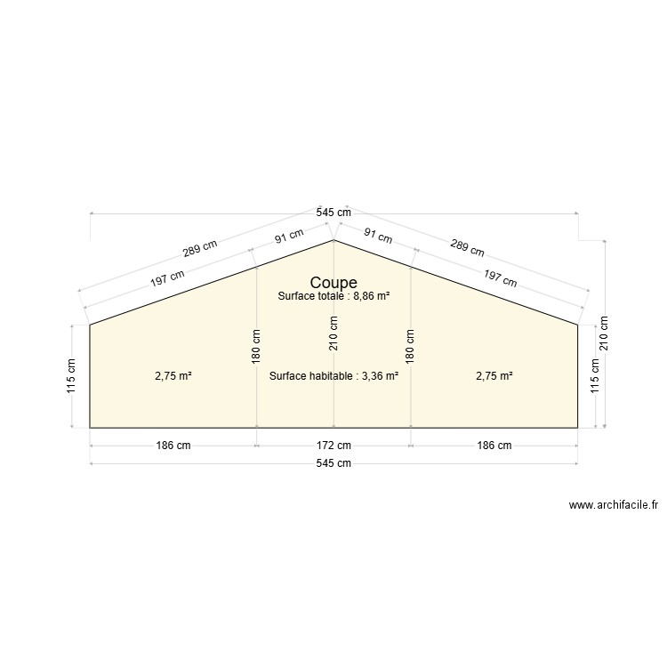 LAUNAIS Coupe. Plan de 0 pièce et 0 m2