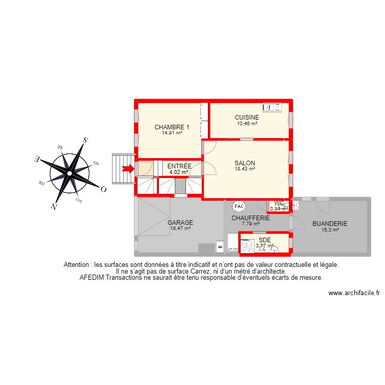 BI 23457 - . Plan de 42 pièces et 355 m2