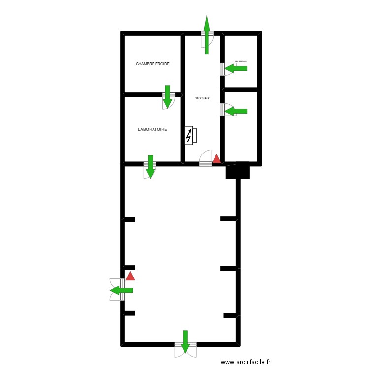 MOH. Plan de 4 pièces et 55 m2