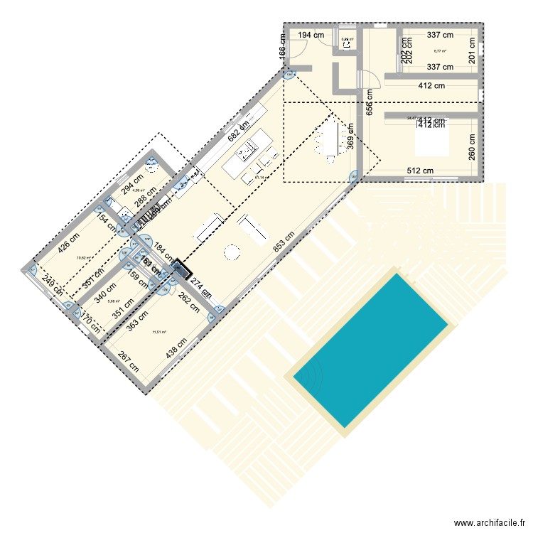 TEST MAISON. Plan de 9 pièces et 126 m2