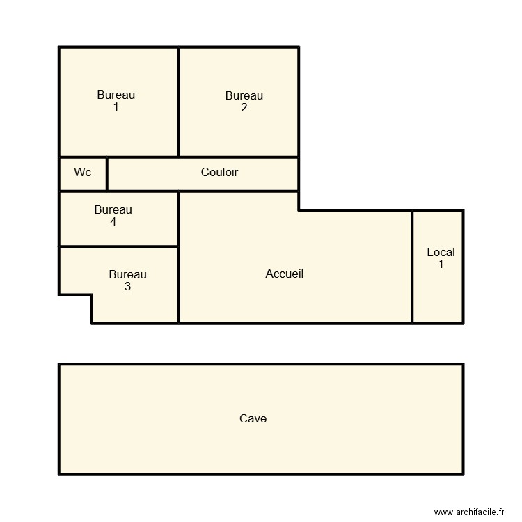 DOUARNENEZ ERWAN SP. Plan de 9 pièces et 56 m2