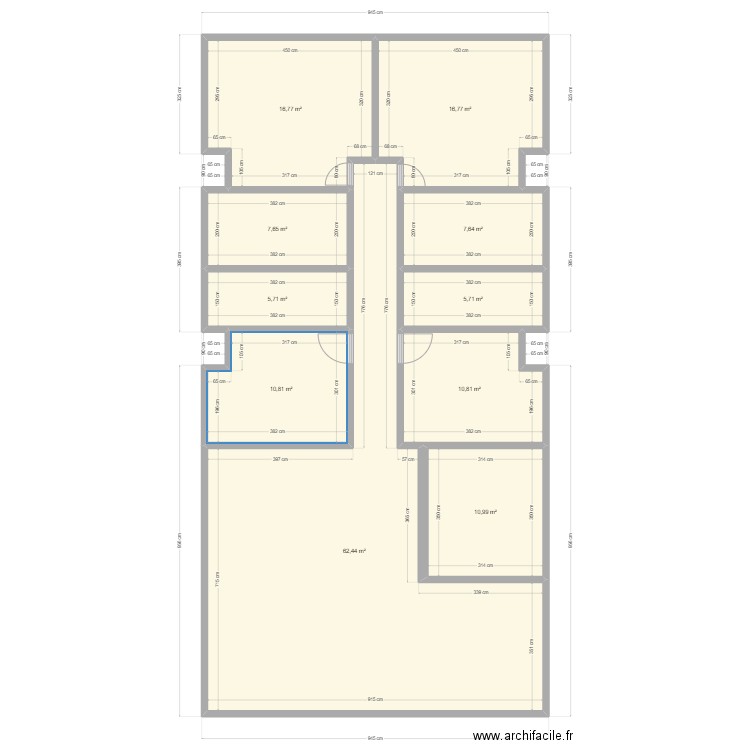 RESIDENCE KAMAGATE2. Plan de 10 pièces et 155 m2