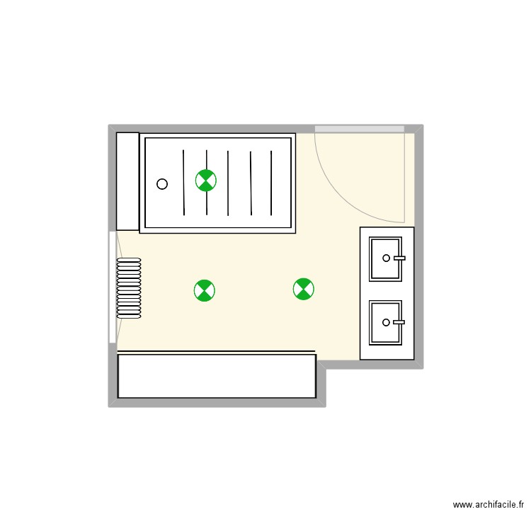 MATHILDE PIMONT. Plan de 1 pièce et 6 m2