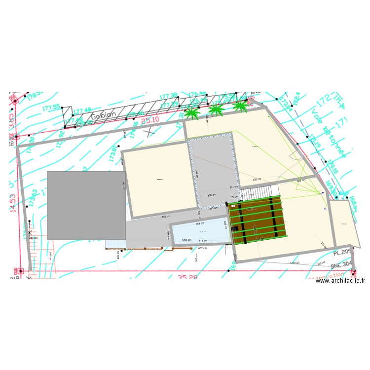 Deck4. Plan de 6 pièces et 212 m2