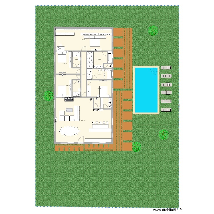 SAINTE COLOMBE 2. Plan de 10 pièces et 197 m2