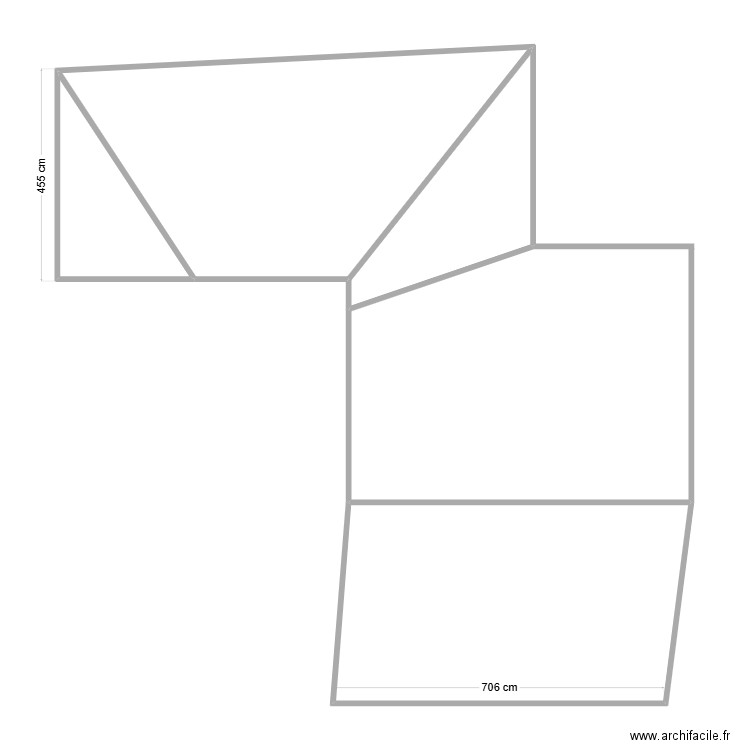 TOITURE M GARDIN. Plan de 4 pièces et 76 m2