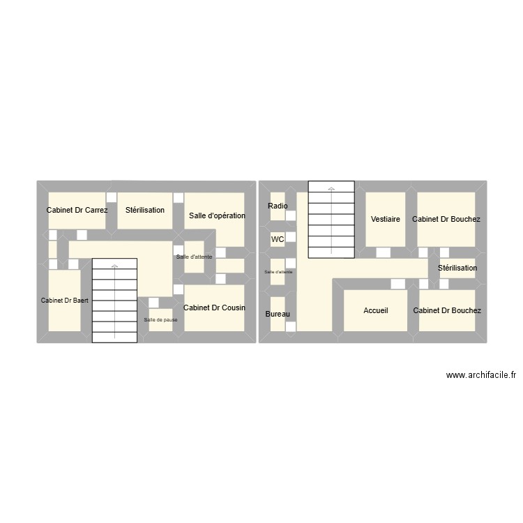 stage . Plan de 20 pièces et 24 m2