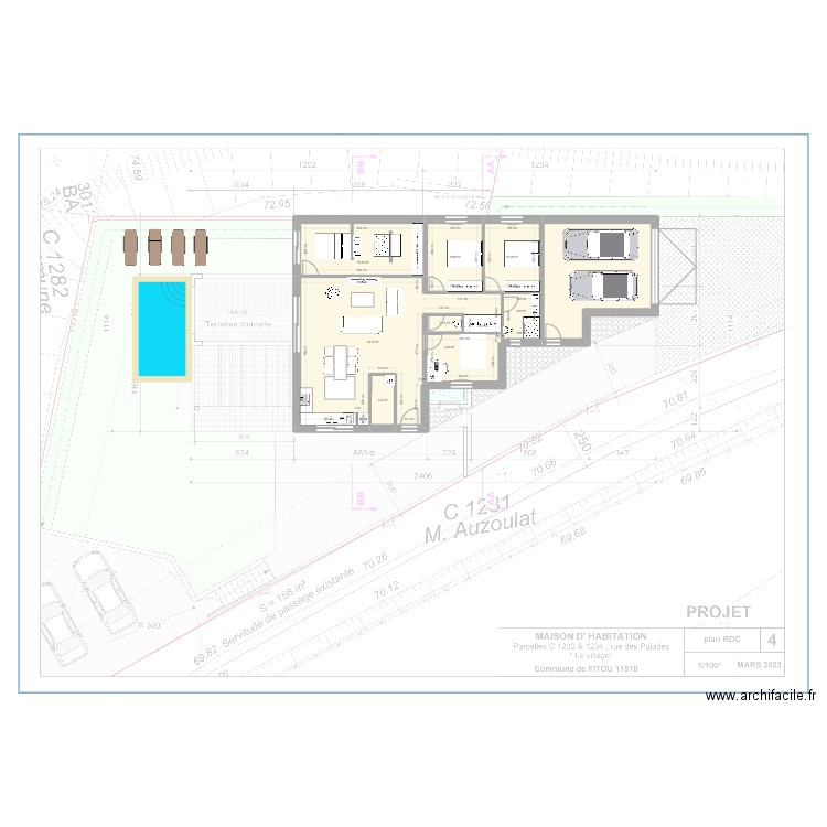 Maison Gleize 1. Plan de 9 pièces et 144 m2