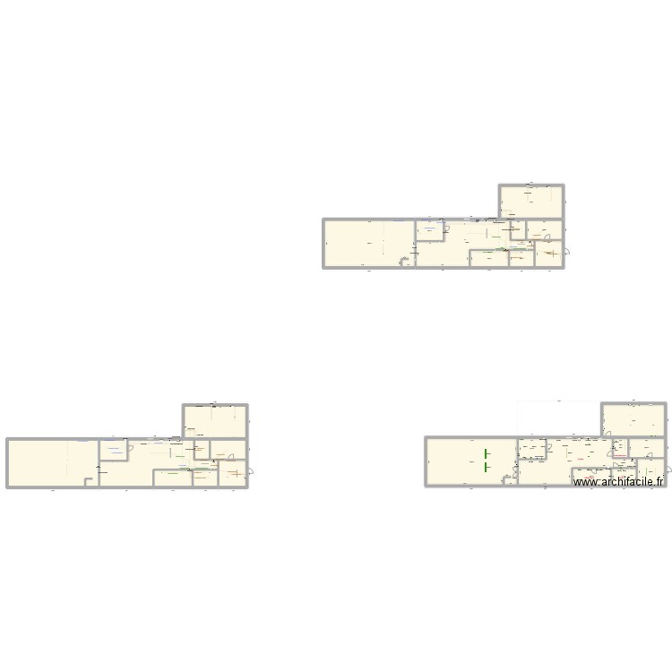 Team 2 schéma après V6-Chemin de cable. Plan de 27 pièces et 850 m2