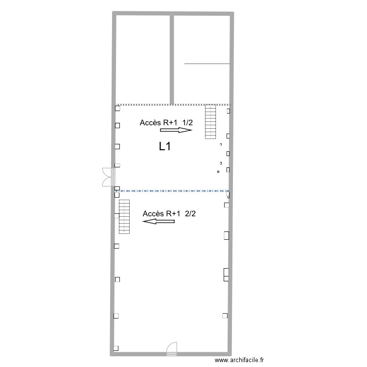 Zone 15 RDC. Plan de 1 pièce et 227 m2