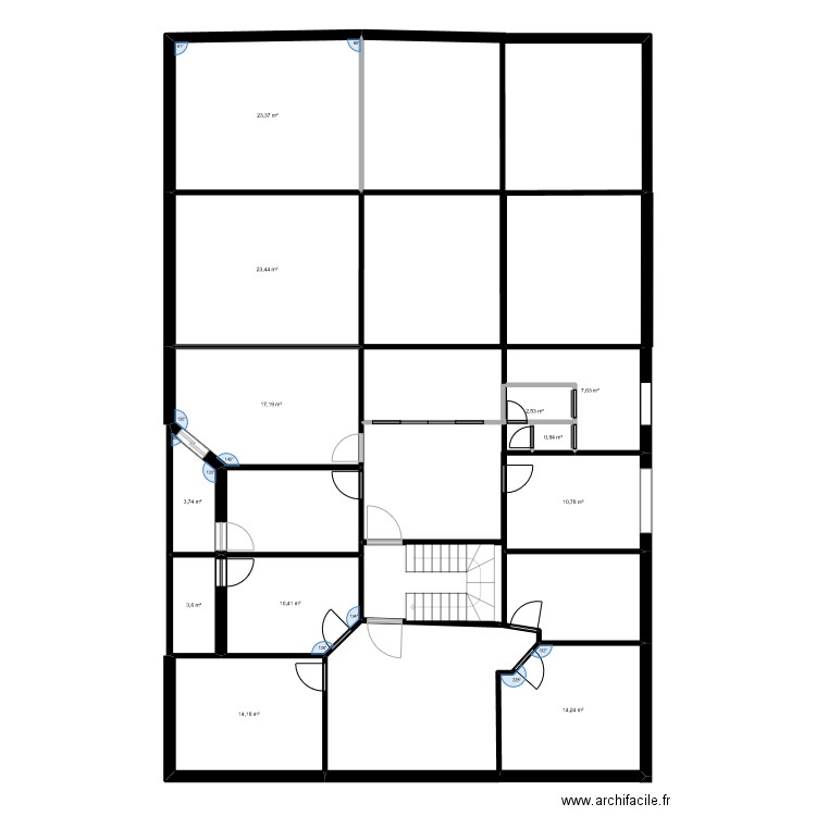 mokapp. Plan de 12 pièces et 132 m2