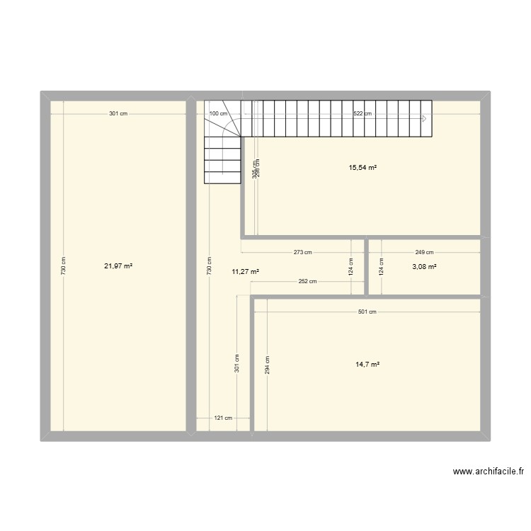 Maison pin rolland. Plan de 5 pièces et 67 m2