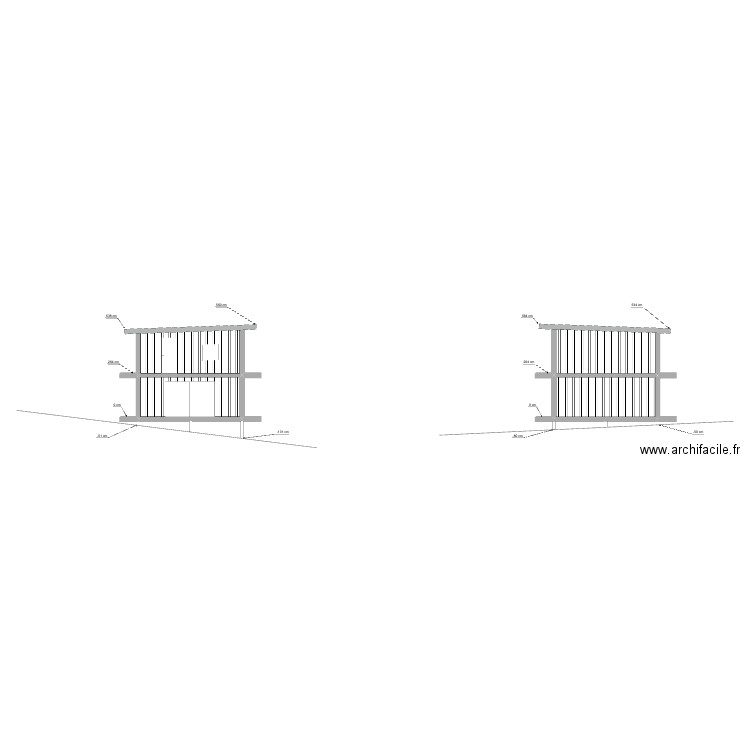 PLAN DE COUPE. Plan de 2 pièces et 29 m2