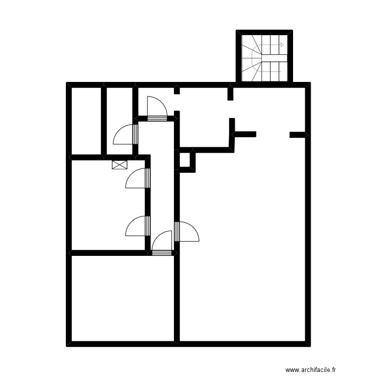 LA BELLE EN FOLIE 2EME ETAGE. Plan de 8 pièces et 54 m2