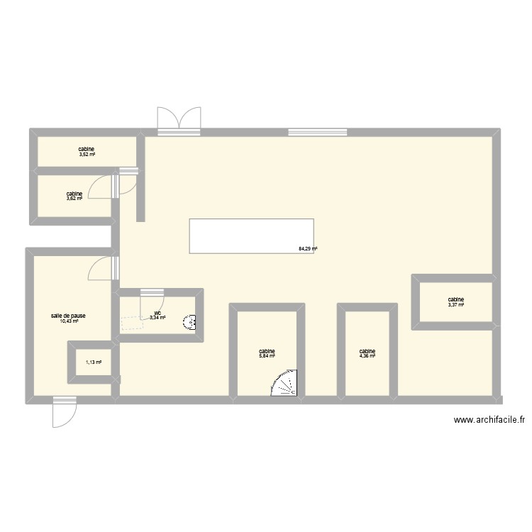 lea. Plan de 9 pièces et 120 m2