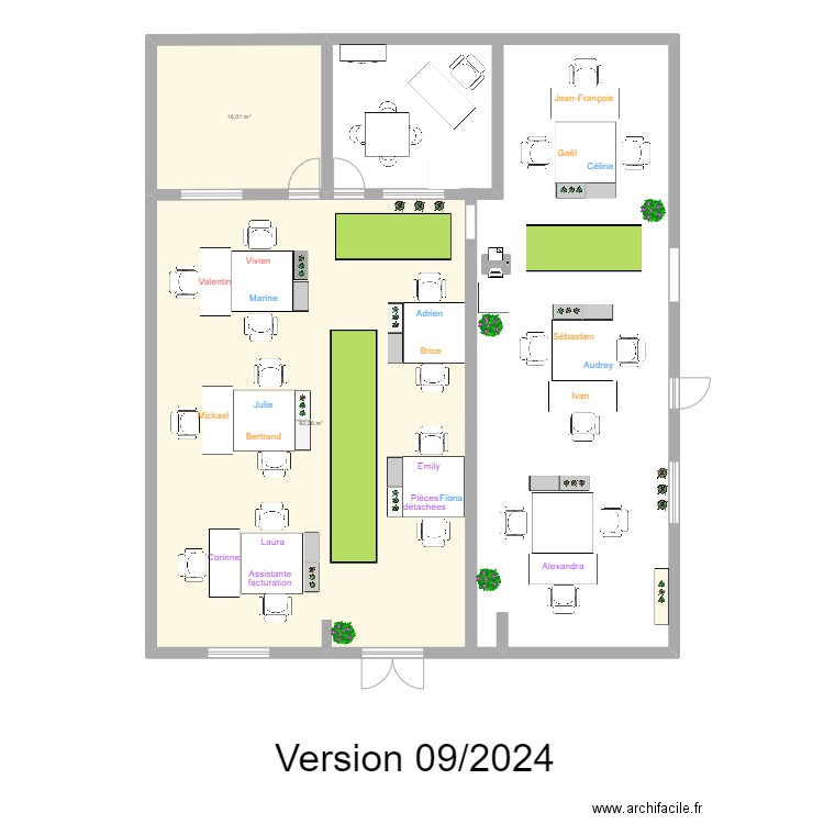 OPEN SPACE V3. Plan de 2 pièces et 108 m2