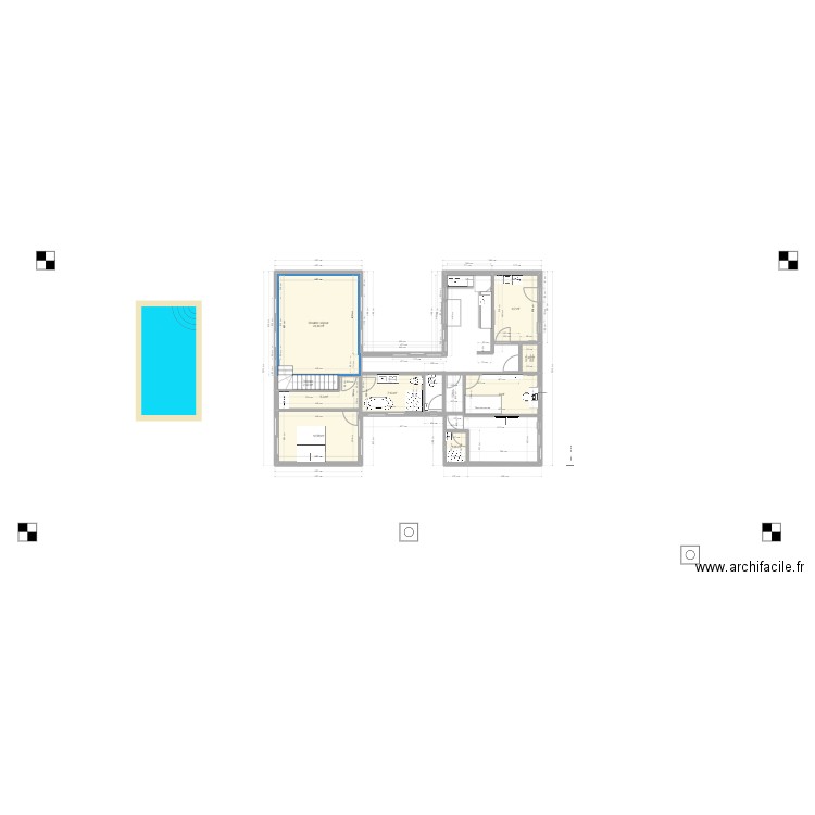 plan au 16/09 modif Gilberte Patrick. Plan de 15 pièces et 112 m2